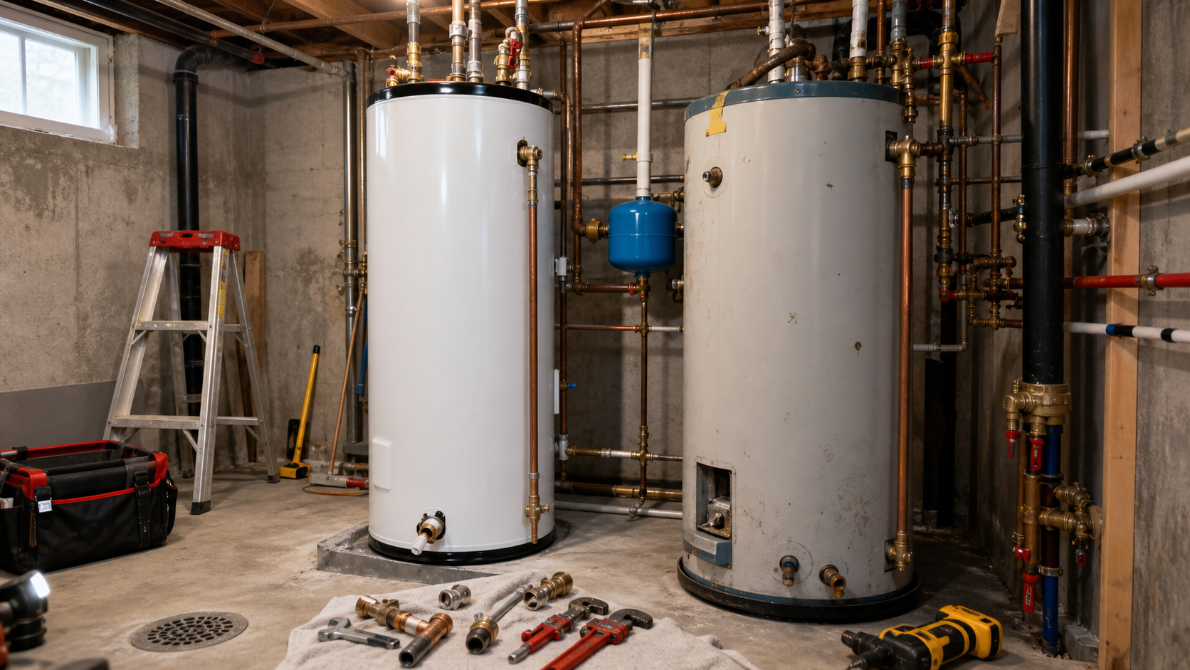 Prix chauffe-eau au Québec lors du remplacement d'un réservoir électrique au sous-sol