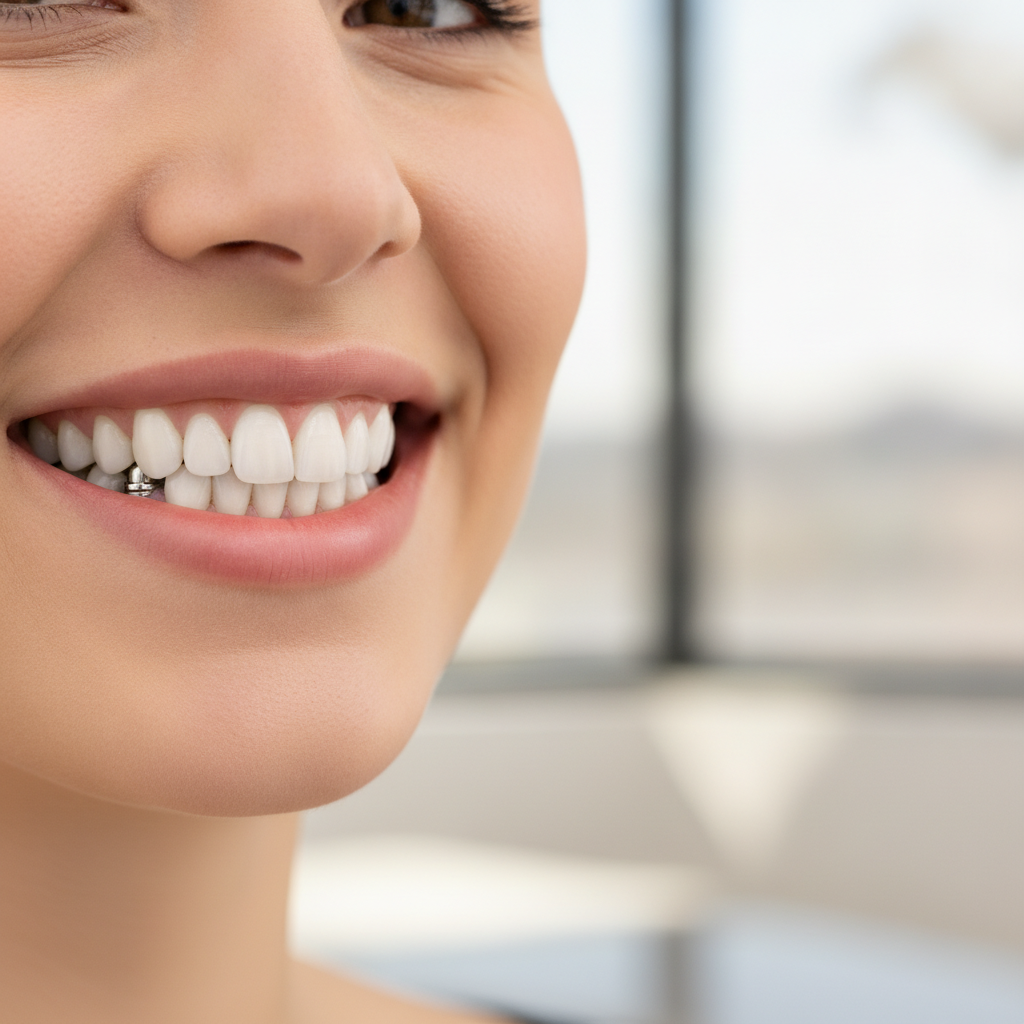 Prothèse fixe complète vissée sur implants redonnant un sourire naturel et une mastication solide