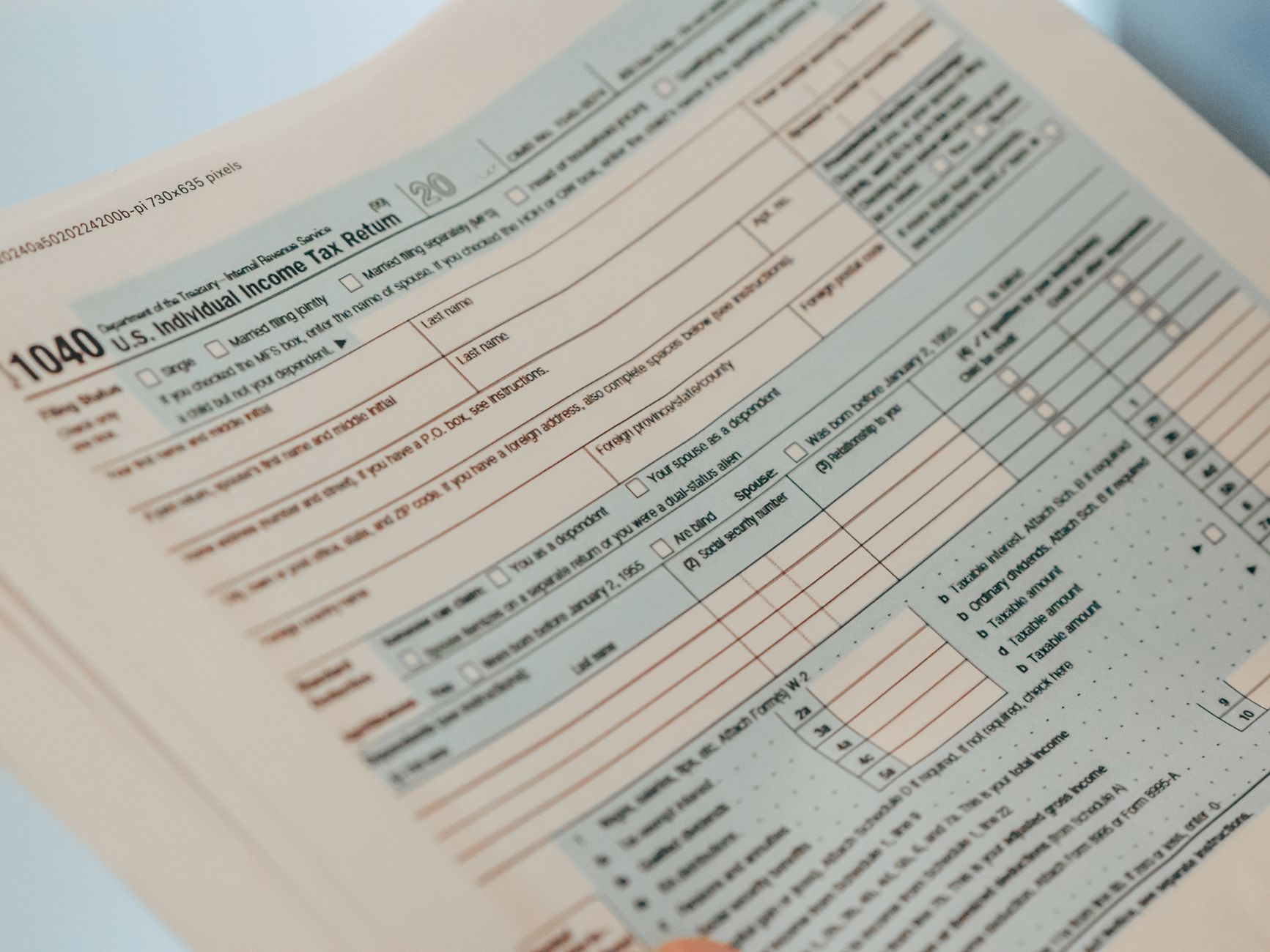 Formulaire de déclaration de revenus d'une personne décédée transmis à Revenu Québec
